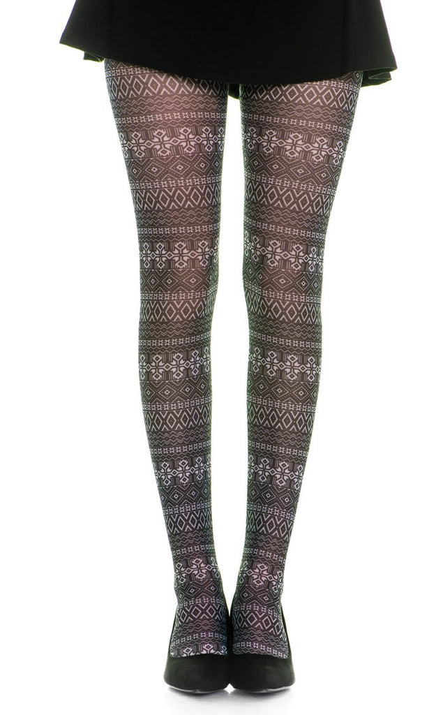 Graphics Pattern Full Foot Tights