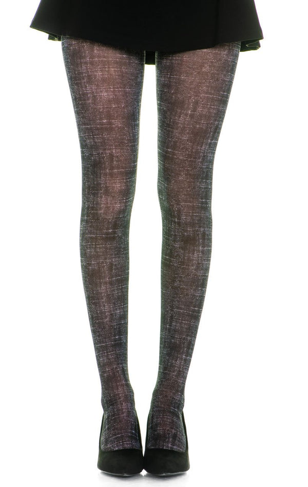 Rubbed Black Full Foot Tights