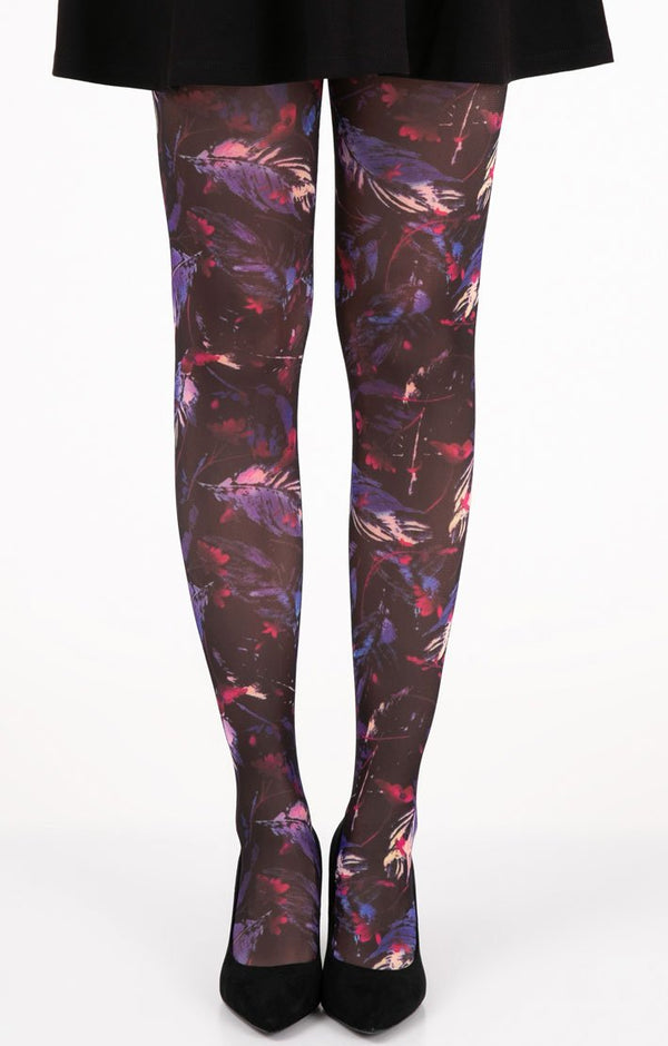 Feathers Art Full Foot Tights