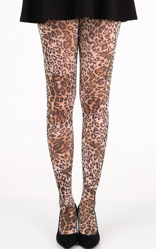 Leopard Chic Full Foot Tights