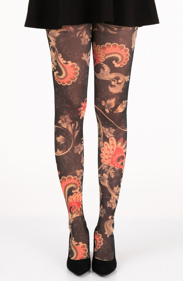 Paisley Smile Full Foot Tights