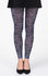 Floral lace D Blue Footless Tights